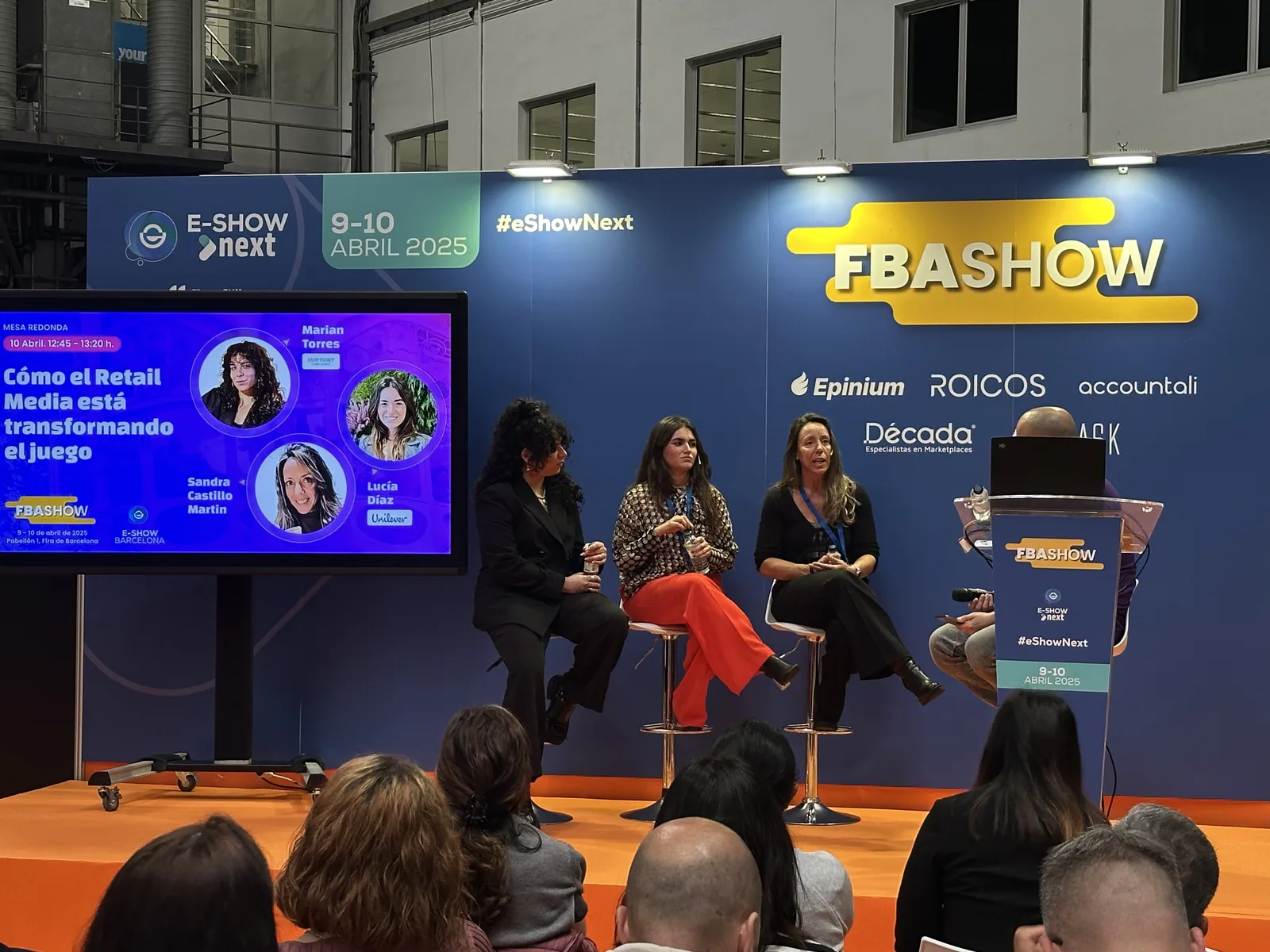 Mesa redonda sobre retail media en FBAshow Barcelona 2025