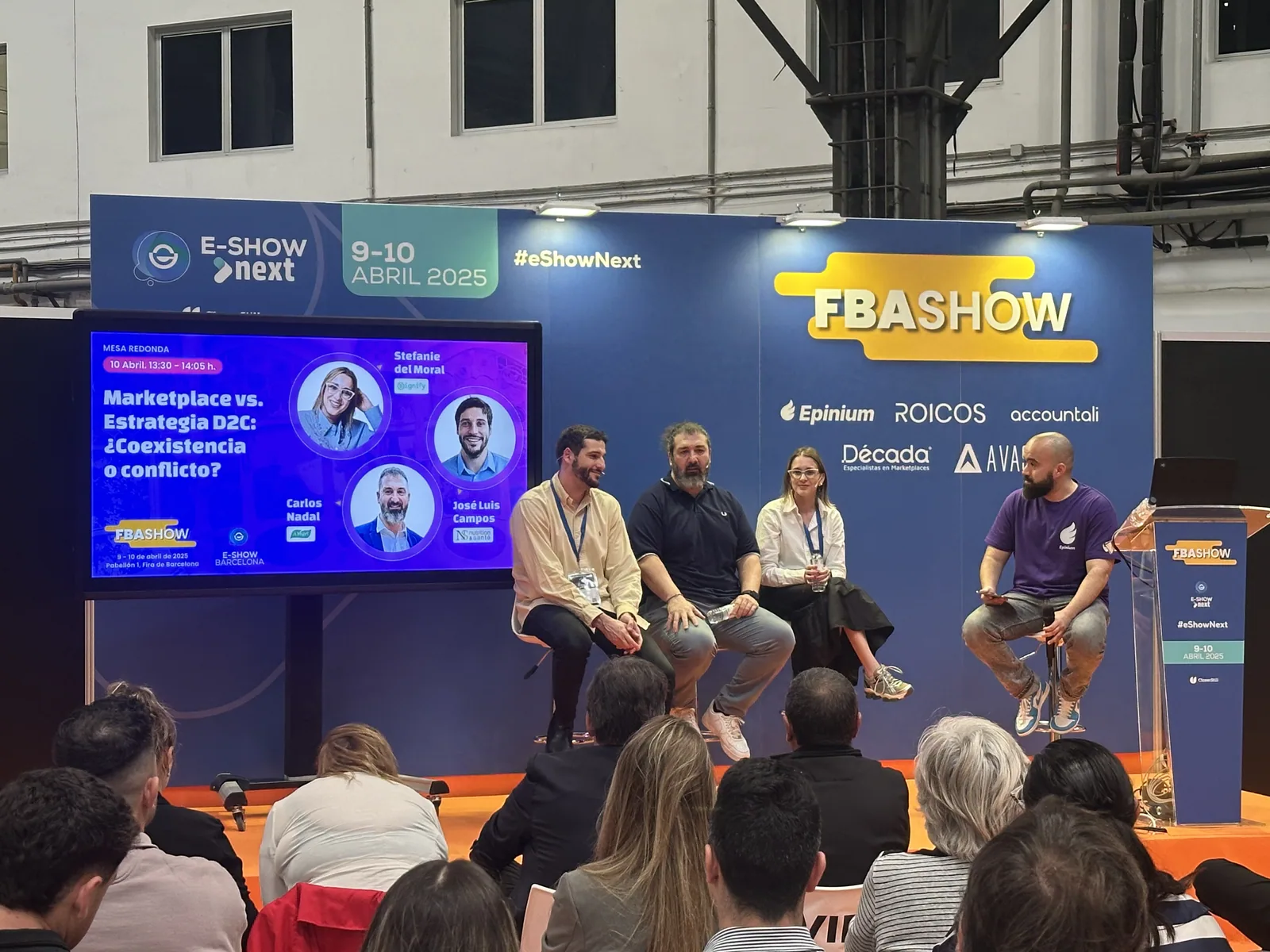 Mesa redonda de marketplace y D2C en FBAshow Barcelona 2025
