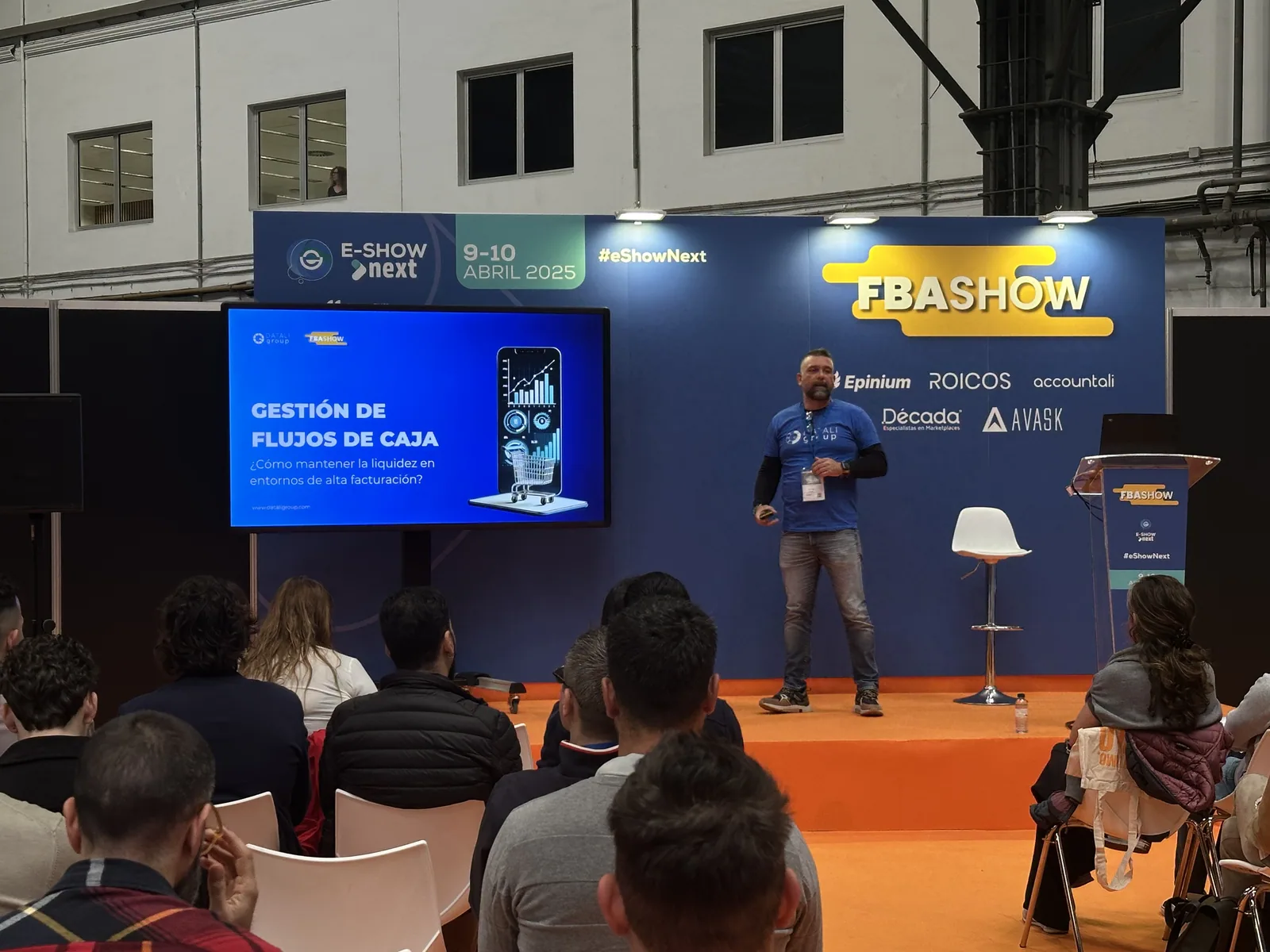 Keynote de gestión de flujos de caja en FBAshow Barcelona 2025