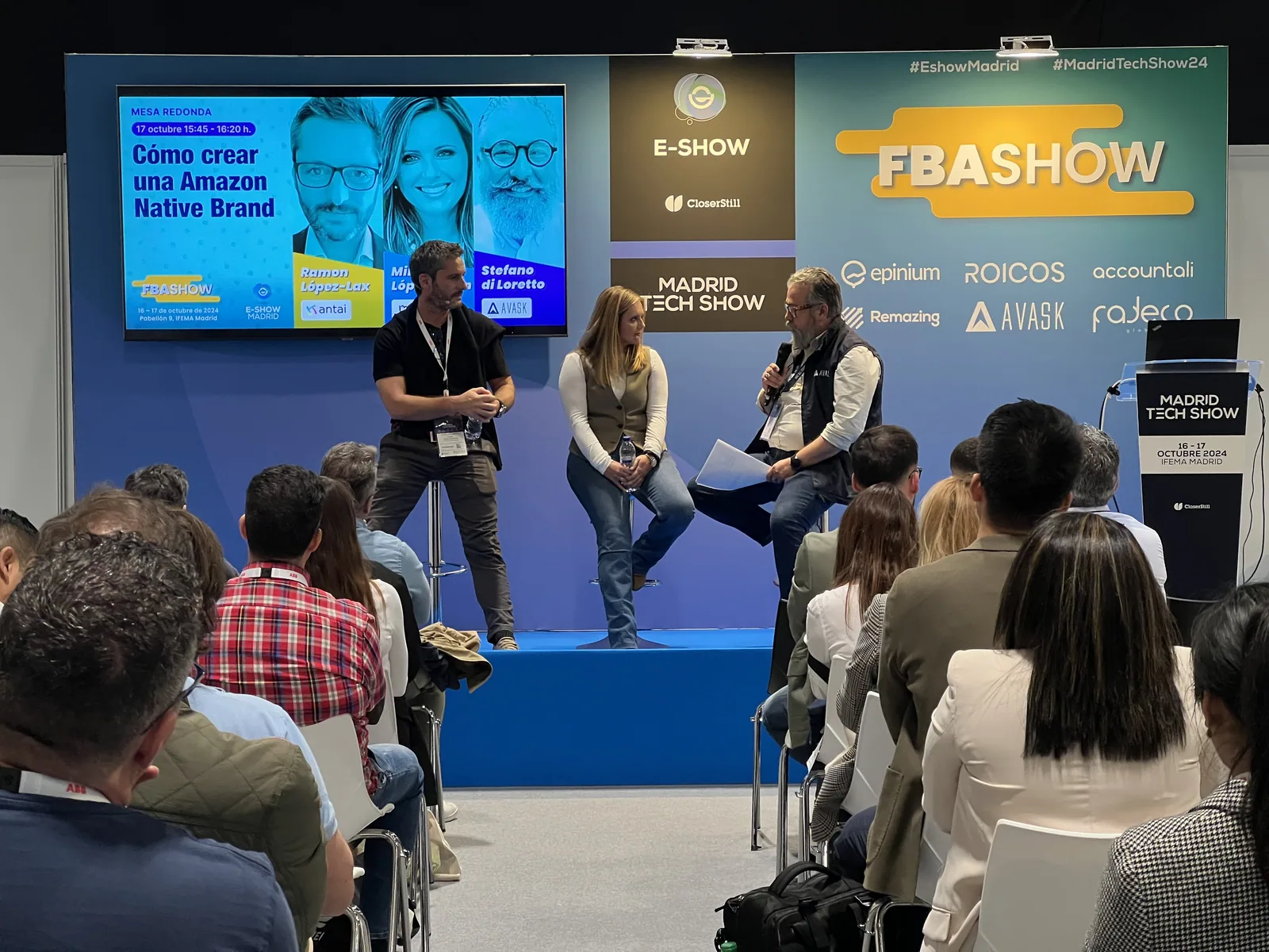 Mesa redonda «Cómo crear una Amazon Native Brand» en FBAshow Madrid 2024